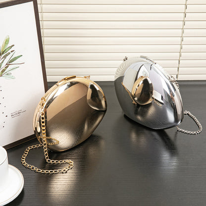 Bolso acrílico dorado, bolso de banquete metálico brillante, bolso de noche, bolsos de noche formales para mujer, bolso de mano, bolso de cena, bolso de mano informal. 