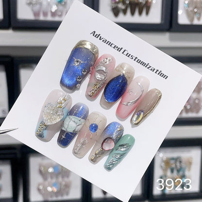 0962- Handmade press on nails fake nails removable