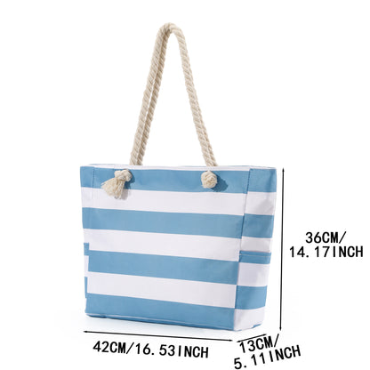 Bolso de playa estampado, bolso bandolera informal de gran capacidad, bolso de viaje de verano sencillo y moderno, ligero 