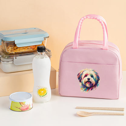 Bolsa térmica con estampado de letras, bolsa para el almuerzo, bolsa térmica de aluminio para hielo, bolsa de picnic para guardar el almuerzo, bolsa para conservar alimentos frescos 