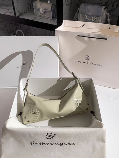 Bolso pequeño de hombro, bolso de hombro de diseño femenino para primavera, bolso hobo elegante 