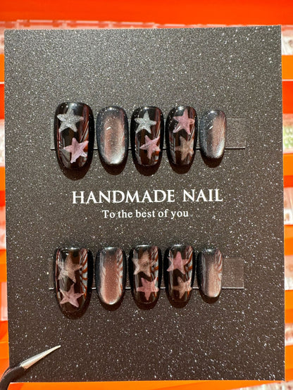 Christmas handmade nail wear temperament gentle nail art nail patch