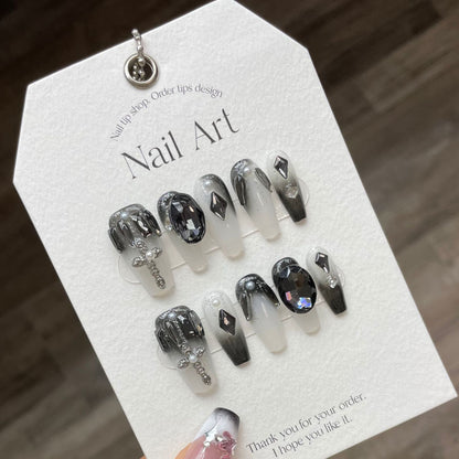 0938- Handmade press on nails fake nails removable