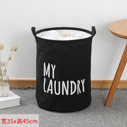 Clothes dirty clothes basket, large capacity bundle quilt clothes storage bag, waterproof and moisture-proof packaging bag household, fabric laundry bag