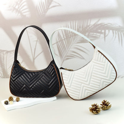 Bolsos de mujer acolchados con bordado de cuadros y abertura en la axila, bolsos hobo de mujer, bolsos hobo pequeños para mujer, 