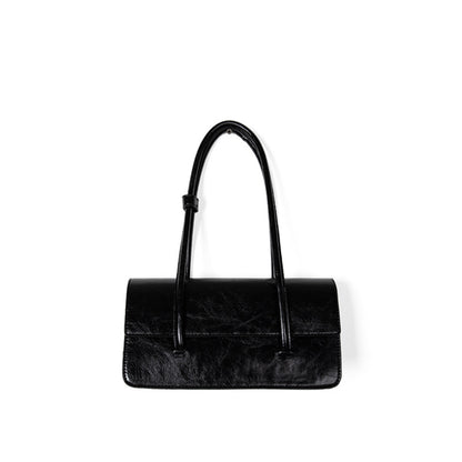 Bolso bandolera de piel encerada de diseño, elegante bolso tote, bolso de mano con asa superior para mujer 
