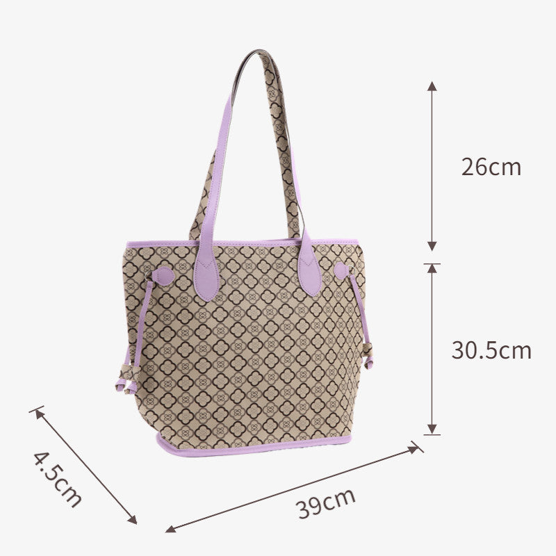 Bolso bandolera estampado para mujer, bolso tote informal versátil de gran capacidad, bolso hobo grande para el hombro 