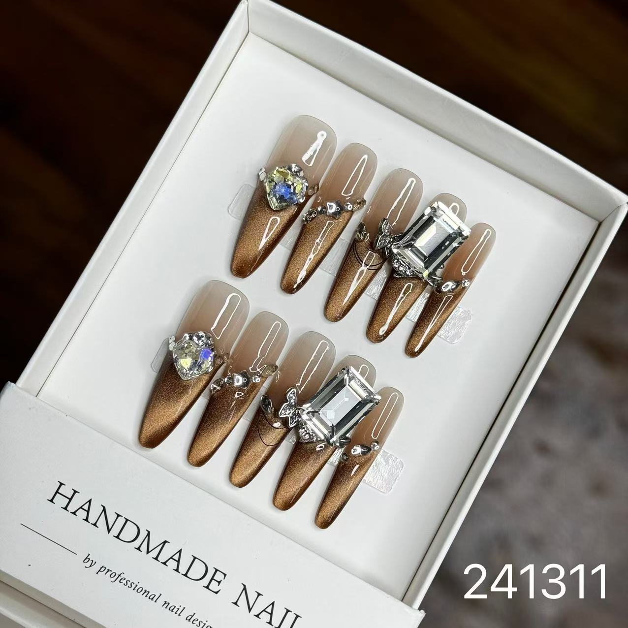 1028- Handmade press on nails fake nails removable