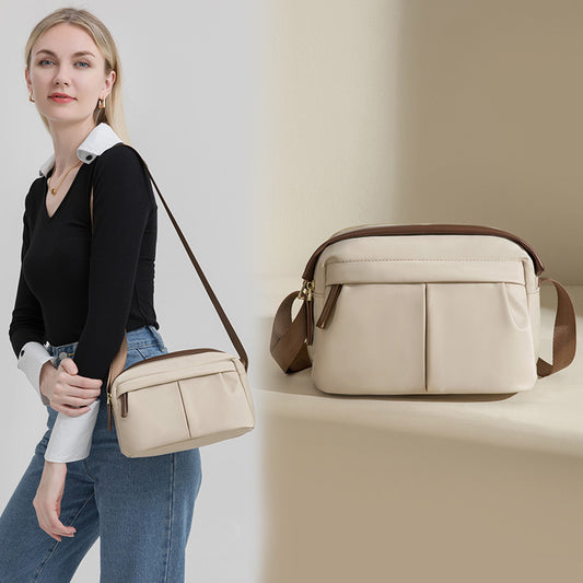 Small women's crossbody bag, fashionable small bag versatile, shoulder bag commuting solid color, simple square bag small