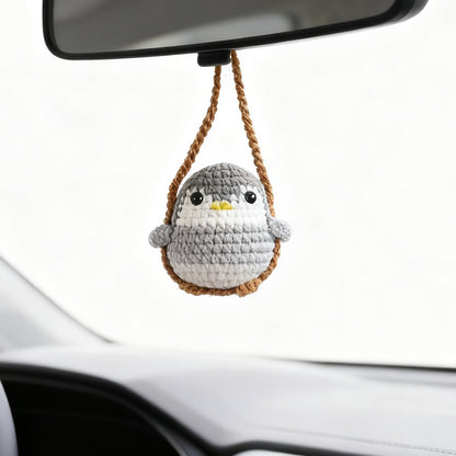 Colgante de planta de coche Decoración de coche Colgante de espejo retrovisor Lana creativa en el coche