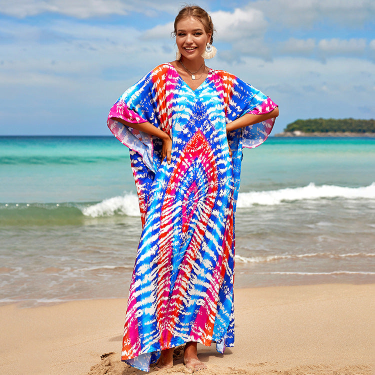 Bohemian Beach Robe ¨C Sexy Loose-Fit Bikini Cover-Up, Vacation Sun Protection Kimono