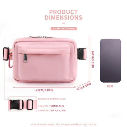 Riñonera de pecho de nailon – Riñonera deportiva para correr al aire libre y bandolera para hombre y mujer – Ligera, resistente y con estilo 