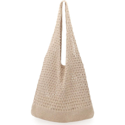 Bolsos hobo para mujer, bolsos de punto, bolsos calados, bolsos de hombro de punto para mujer, bolsos holgados, bolso hobo de hombro. 