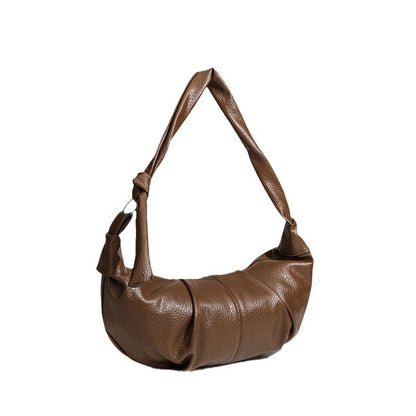 Bolso tipo dumpling plegable, bolso hobo retro informal y versátil, bolso hobo pequeño de diseño portátil, bolso de hombro pequeño
