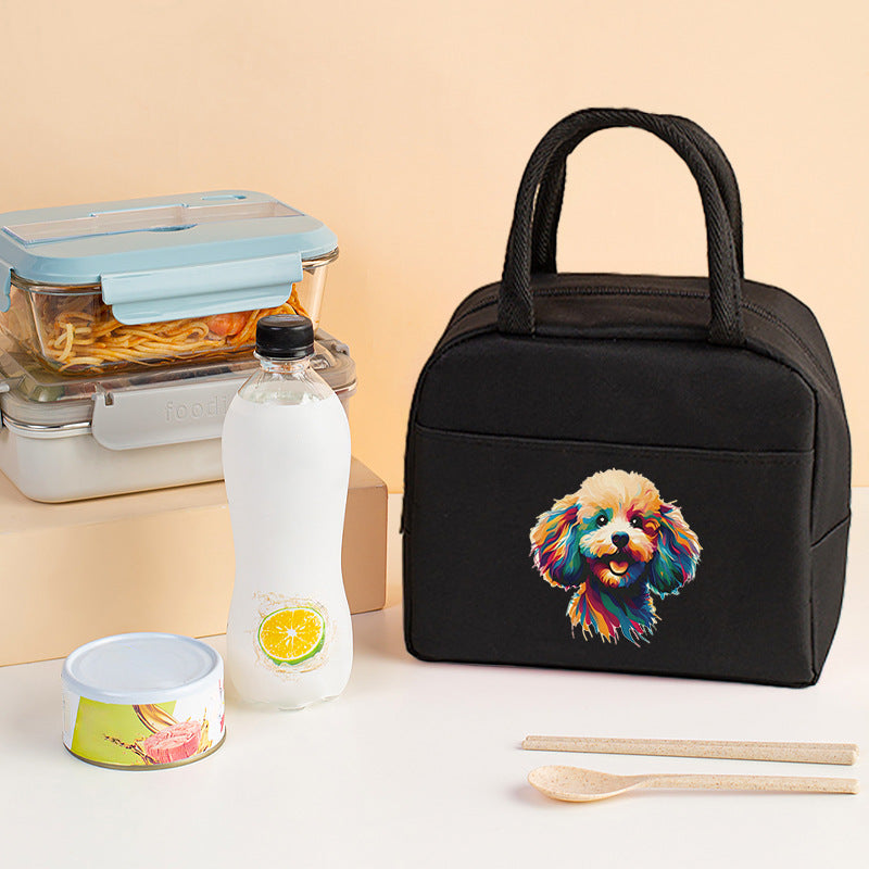 Bolsa térmica con estampado de letras, bolsa para el almuerzo, bolsa térmica de aluminio para hielo, bolsa de picnic para guardar el almuerzo, bolsa para conservar alimentos frescos 