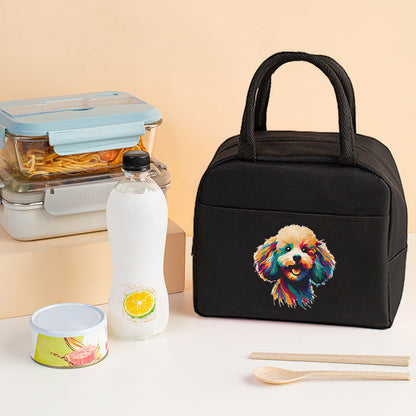 Bolsa térmica con estampado de letras, bolsa para el almuerzo, bolsa térmica de aluminio para hielo, bolsa de picnic para guardar el almuerzo, bolsa para conservar alimentos frescos 