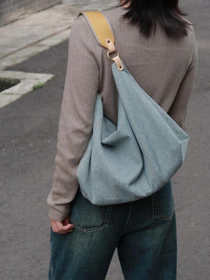 Bolso holgado, bolso bandolera de verano de gran capacidad para ir al trabajo, bolso hobo vaquero, bolso tote para mujer 