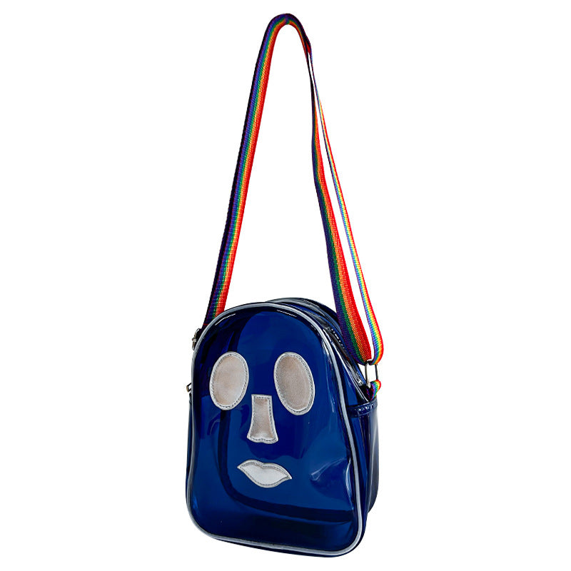 Funny Fashion PVC Jelly Bag, Shoulder Small Square Bag, Crossbody Bag Portable, Travel Shoulder Bag