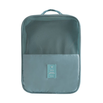 Bolsa de gran capacidad para guardar hasta tres pares de zapatos, práctica bolsa de tela Oxford, impermeable, tipo maleta con ruedas. 