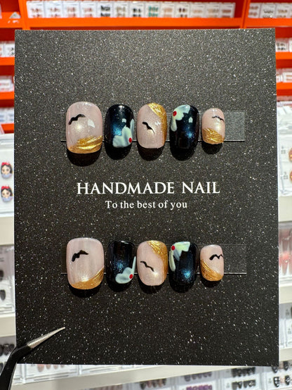 Christmas handmade nail wear temperament gentle nail art nail patch