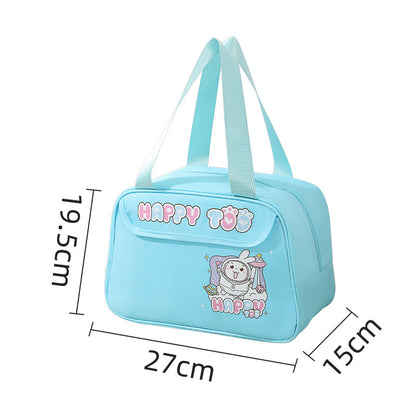 Cute lunch bag, lunch box bag waterproof, student lunch bag, cartoon picnic camping thermal insulation bag