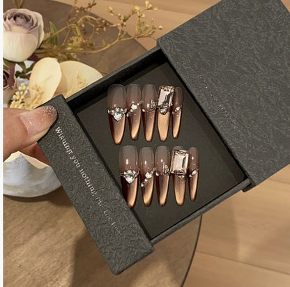 1034- Handmade press on nails fake nails removable