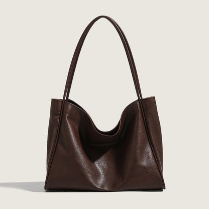 Bolso tote elegante para mujer – Bolso de hombro retro, minimalista y versátil para el día a día, ideal para otoño e invierno 