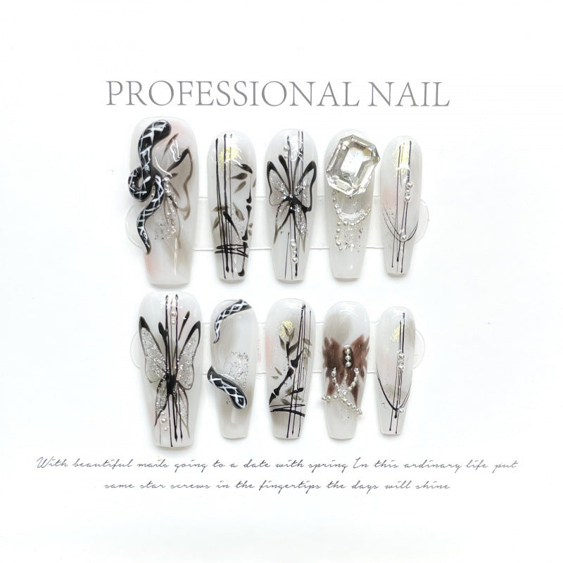0937- Handmade press on nails fake nails removable