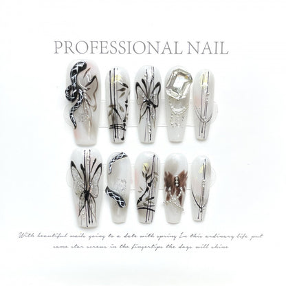 0937- Handmade press on nails fake nails removable