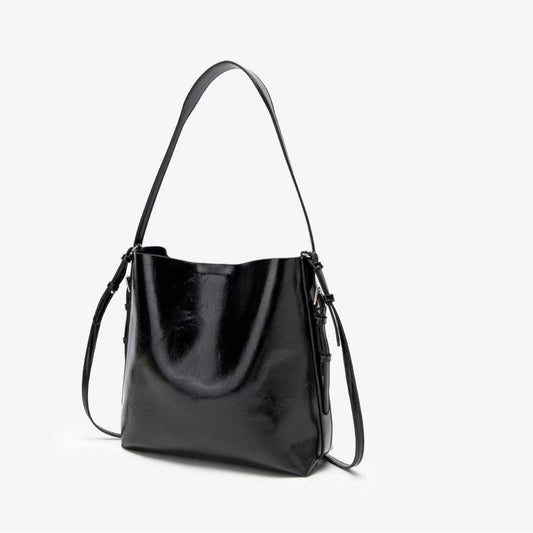 Bolso Hobo versátil para mujer – Bolso bandolera de gran capacidad con diseño tipo cubo en la sisa 