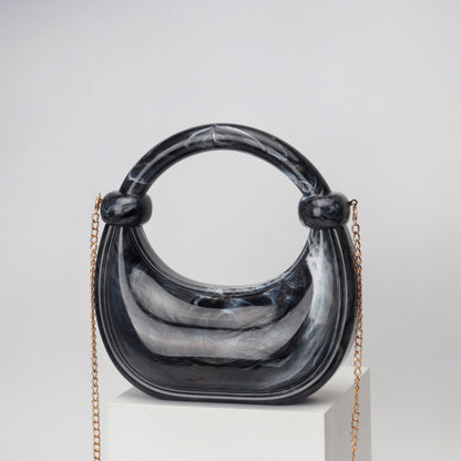 Bolso de mano pequeño y versátil de acrílico para cena, noche, informal, fiesta, graduación.