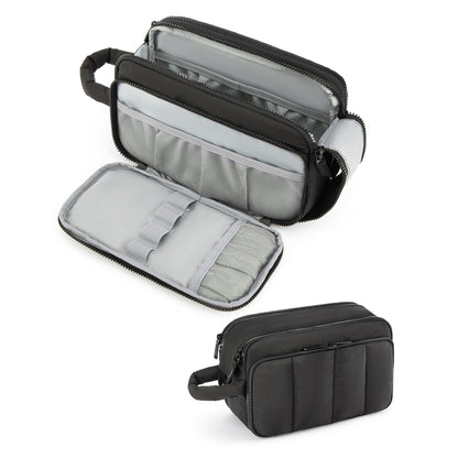 Neceser de viaje portátil – Bolsa de cosméticos compacta para guardar maquillaje, neceser de viaje con organizadores, bolsa de almacenamiento de cosméticos duradera para las necesidades de belleza en cualquier lugar 