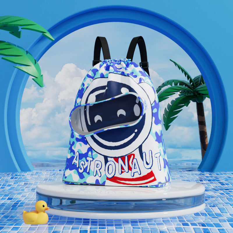 Bolsa de natación infantil, neceser con separadores para artículos secos y húmedos, bolsa de almacenamiento de natación de gran capacidad, mochila organizadora para la playa. 