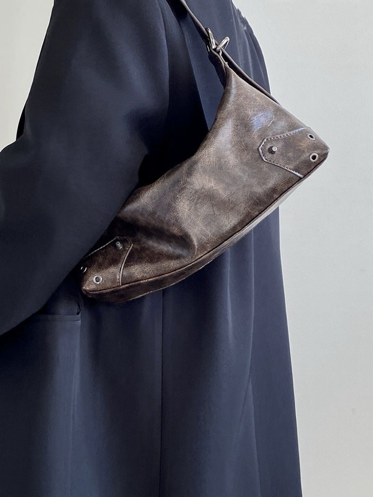 Bolso pequeño de hombro, bolso de hombro de diseño femenino para primavera, bolso hobo elegante 