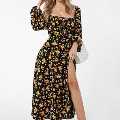 Women's French Elegant Retro Style Dopamine Wear Suspender Dress Women