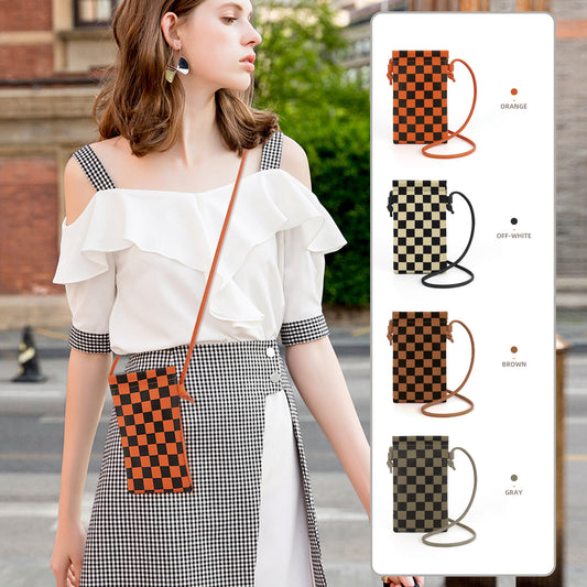 Leather mobile phone bag, mini bag, small satchel for mobile phone, phone purse crossbody