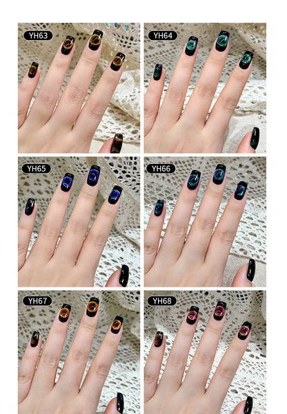 Pegamento para uñas 1057 Nail Shop Cat's Eye, Dream Galaxy Spar Cat's Eye Nail Polish Glue, pegamento explosivo para uñas francesas postizas.