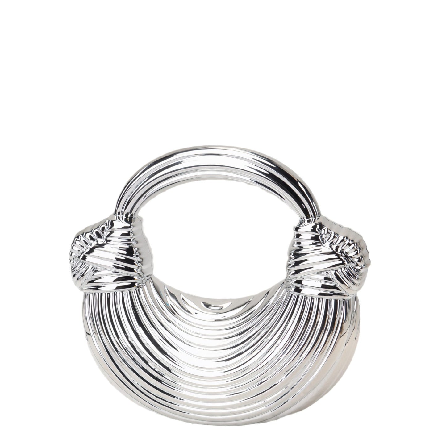 Bolso de mano tipo clutch de acrílico brillante con nudo, ideal para cenas, eventos informales, fiestas, graduaciones y eventos especiales. 