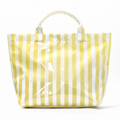 Striped Tote Bag – High-Aesthetic Lightweight Handbag, Commuter Large Travel Shoulder Bag
