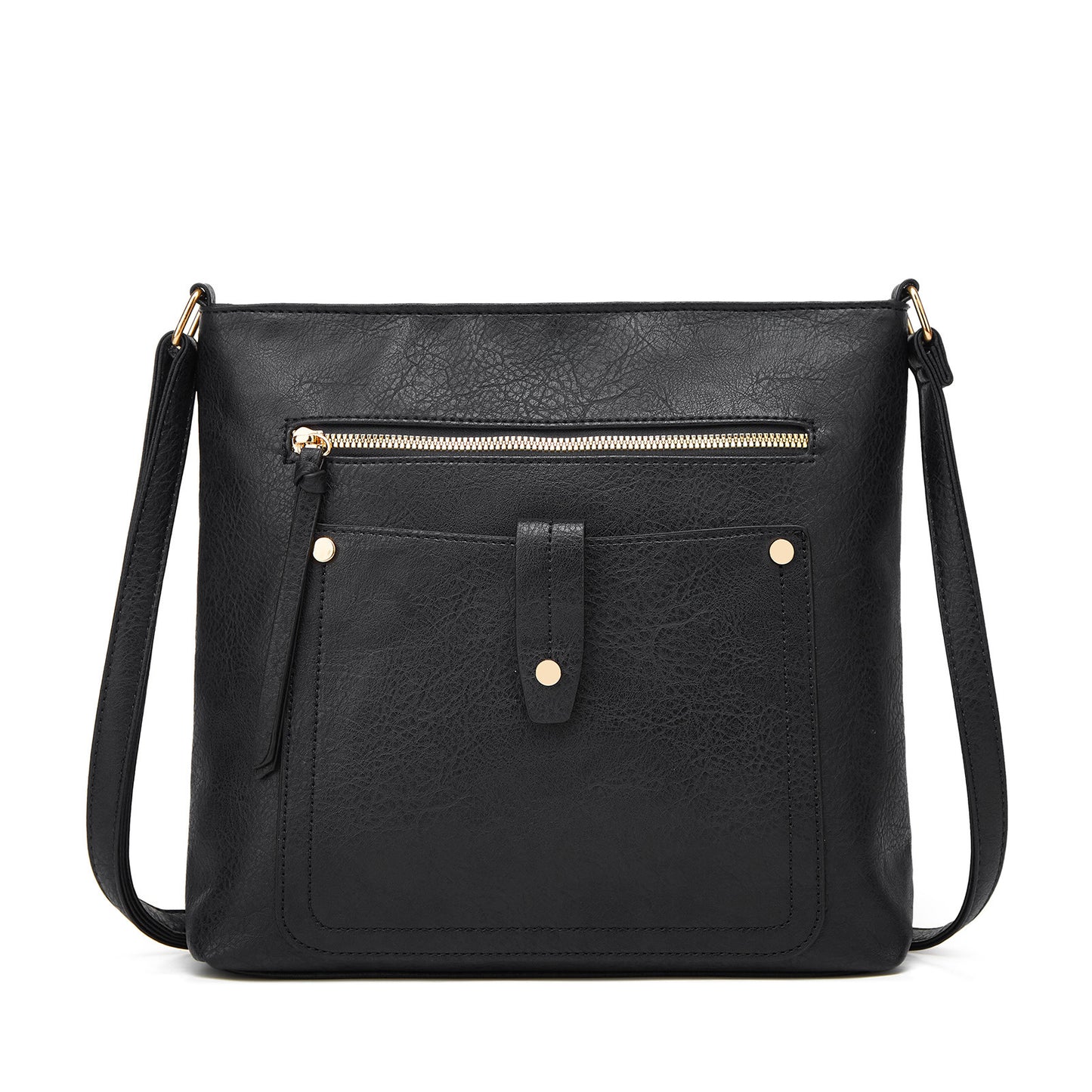 Bolso bandolera pequeño, elegante bolso de hombro sencillo con diseño de empalme, bolso portátil multifuncional 