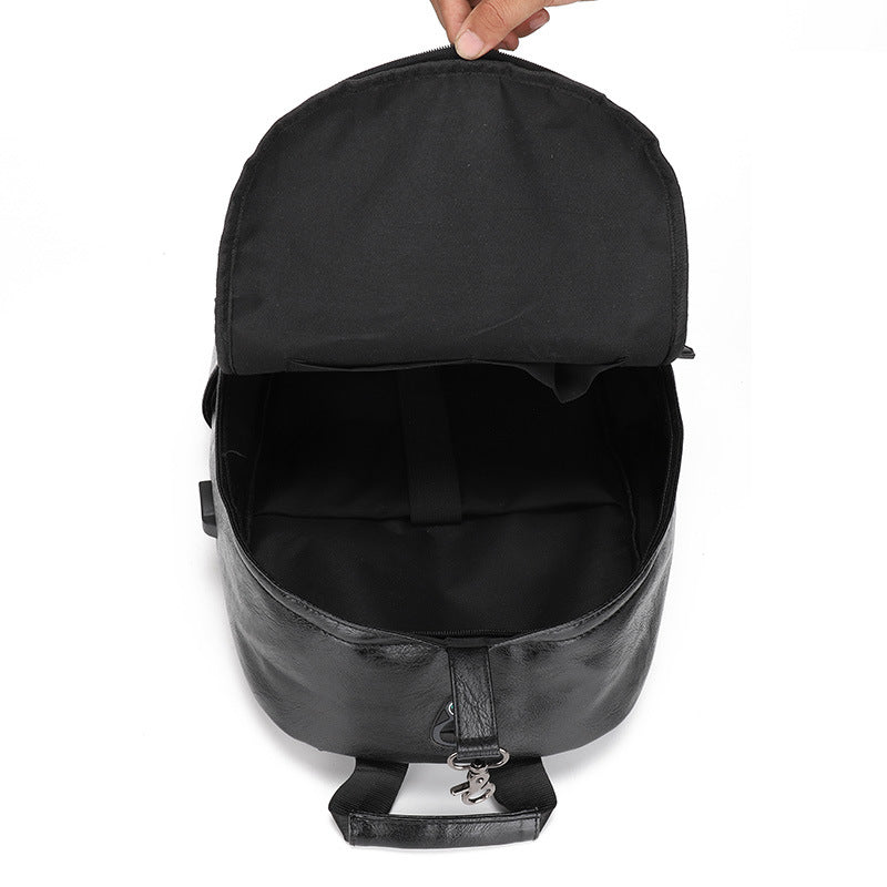 Mochila de cuero suave de gran capacidad para hombre, estilo boutique, ideal para viajes, escuela y negocios, MB21080302