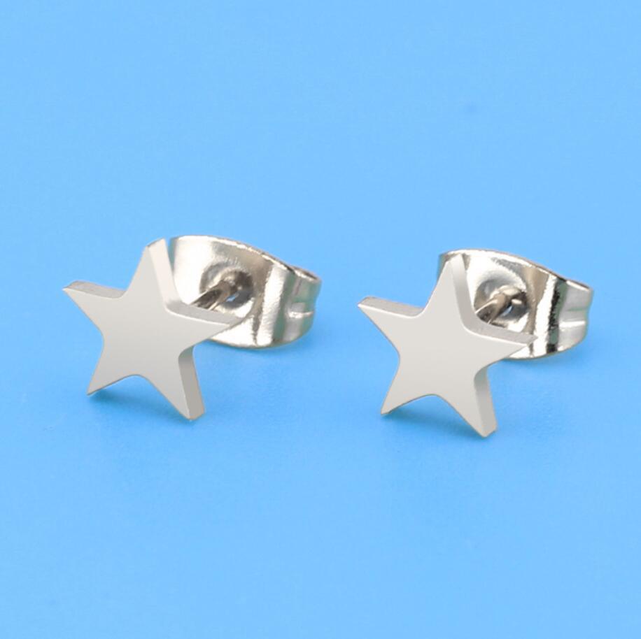 Mini Star Moon Heart Ear Studs