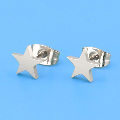 Mini Star Moon Heart Ear Studs