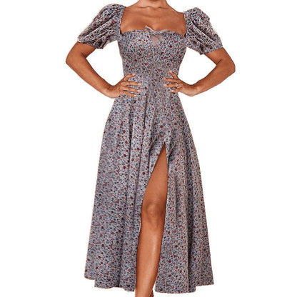 Women's French Elegant Retro Style Dopamine Wear Suspender Dress Women