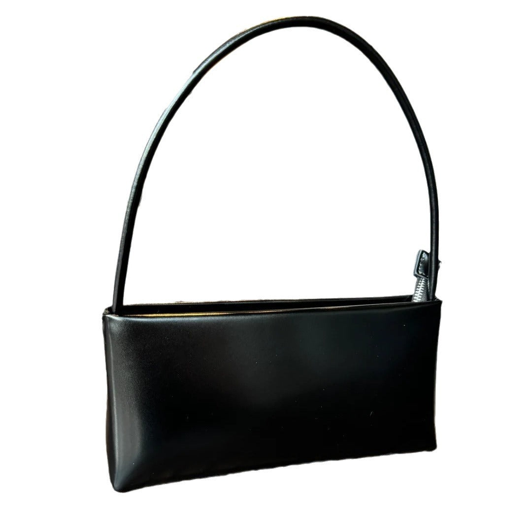 Bolso baguette de verano y otoño: bolso bandolera versátil, bolso hobo mini informal de estilo retro francés, elegante diseño cuadrado ligero