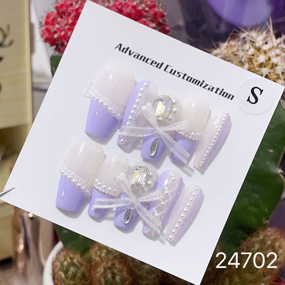 0967- Handmade press on nails fake nails removable