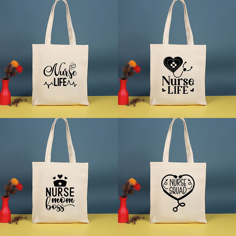 Bolso bandolera de lona estampada, bolso de compras moderno y ligero, bolso de algodón de gran capacidad, paquete de 2 unidades tipo hobo. 