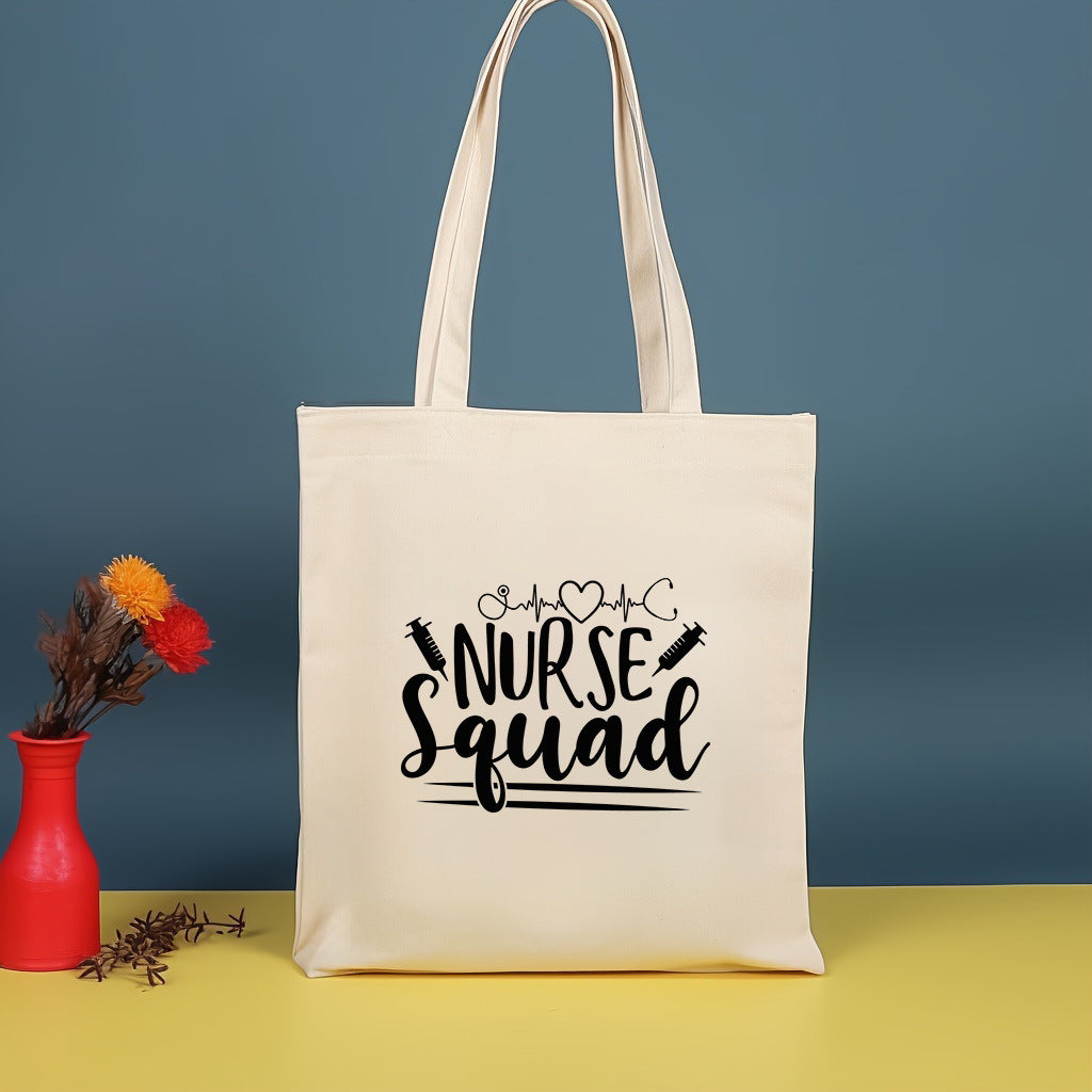 Bolso bandolera de lona estampada, bolso de compras moderno y ligero, bolso de algodón de gran capacidad, paquete de 2 unidades tipo hobo. 