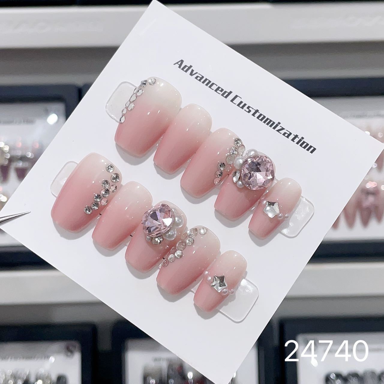 0967- Handmade press on nails fake nails removable