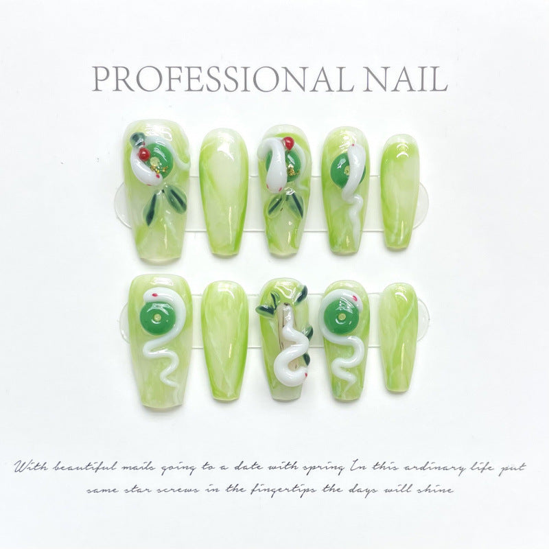 1023- Handmade press on nails fake nails removable